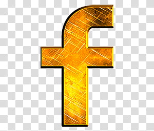 Yello Scratchet Metal Icons Part 1, facebook-logo-2 transparent background PNG clipart thumbnail