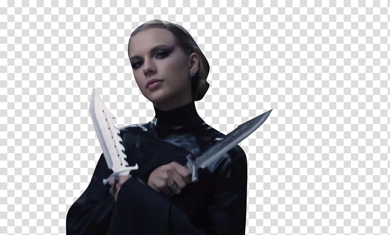 Taylor Swift  Bad Blood, woman holding knives transparent background PNG clipart