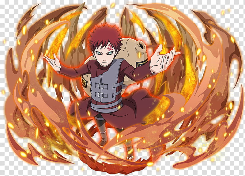 Gaara Jinchuriki of the One Tailed Shukaku transparent background PNG clipart