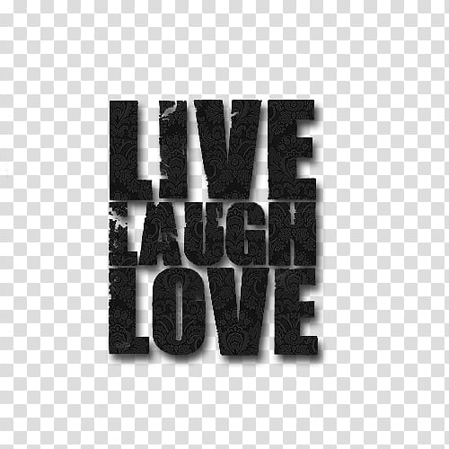 Regalo Por mil Fans, live laugh love text transparent background PNG clipart