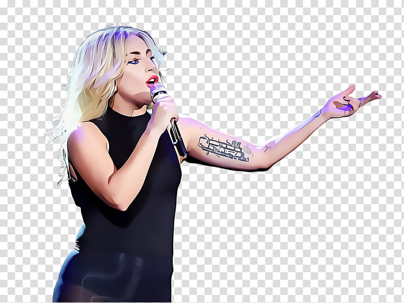 Microphone, Arm, Violet, Blond, Finger, Hand, Performance, Singer transparent background PNG clipart
