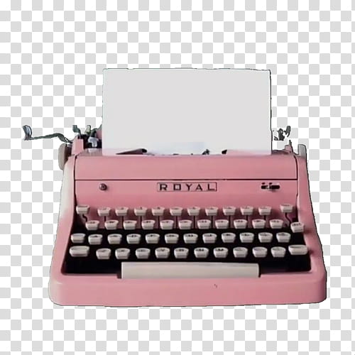 Pink, Typewriter, Computer Keyboard, Aesthetics, Sticker, Drawing, IBM Electric Typewriter, Editing transparent background PNG clipart