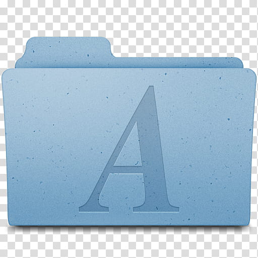 Mac OS X Folder Fonts,  icon transparent background PNG clipart