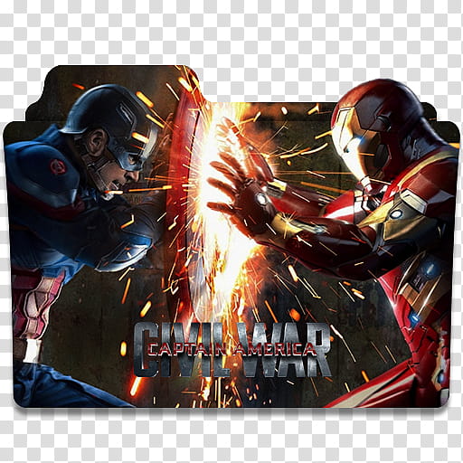 Captain America Civil War Folder Icon, Captain America, Civil War () transparent background PNG clipart