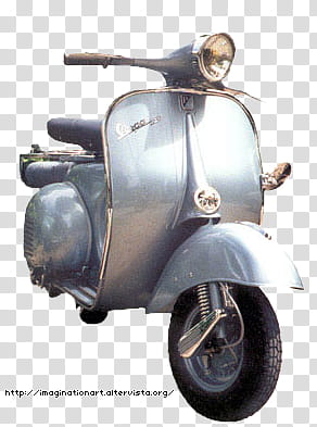 Vespa Passion set , gray scooter motorcycle transparent background PNG clipart