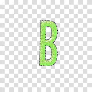 green letter B transparent background PNG clipart