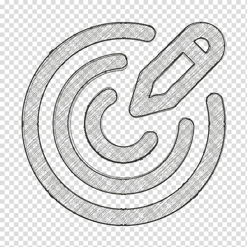 Design Thinking icon Goal icon, Symbol, Number, Metal, Spiral transparent background PNG clipart