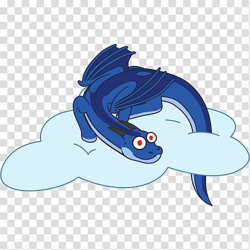 Cloud Computing, Dolphin, Dragon, Dragon Curve, Telegram, Sticker, Fish, Cartoon transparent background PNG clipart