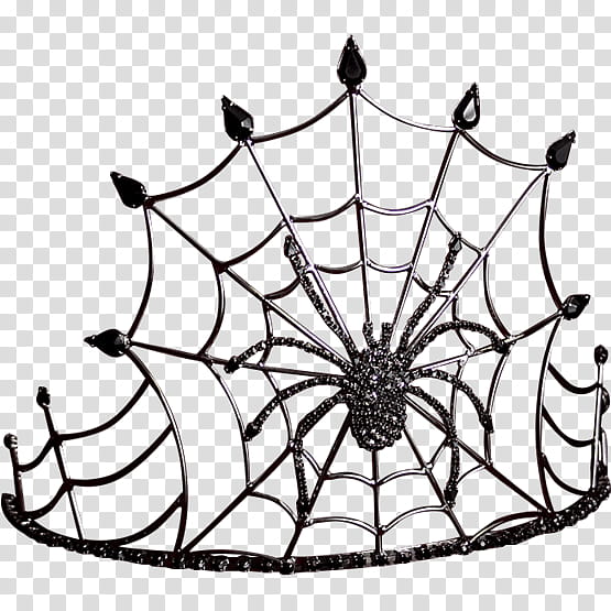 Spider, Drawing, Crown, Dark Princess, Costume, Headgear, Line Art transparent background PNG clipart