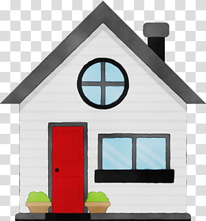 house property home real estate, Watercolor, Paint, Wet Ink, Roof, Bird Feeder,  Window, Cottage transparent background PNG clipart thumbnail