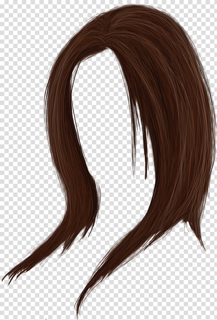 Hair , women's brown hair transparent background PNG clipart