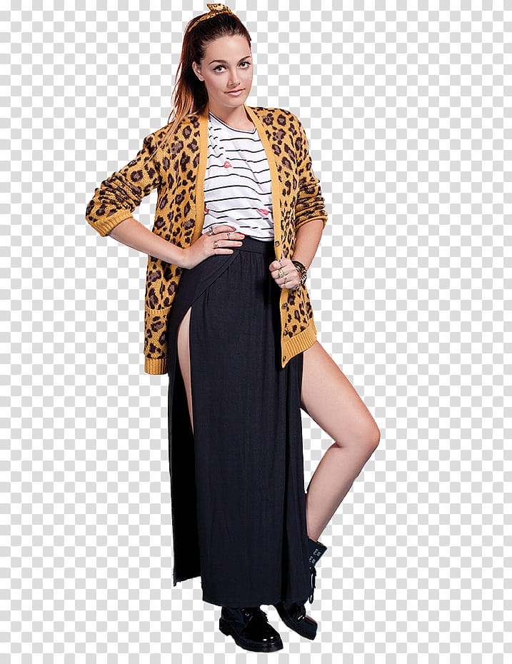 Oriana Sabatini , woman wearing yellow and black leopard robe transparent background PNG clipart