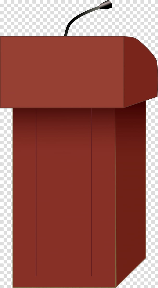 Red, Podium, Lectern, Public Speaking, Orange, Table, Rectangle, Furniture transparent background PNG clipart