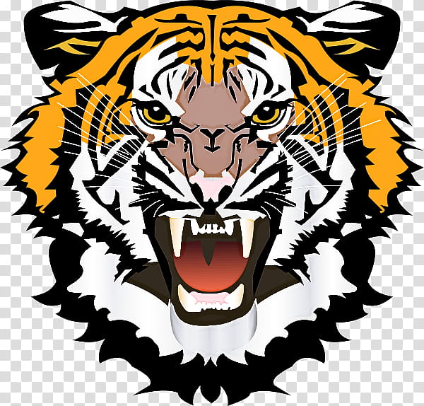 tiger bengal tiger roar wildlife head, Siberian Tiger transparent background PNG clipart