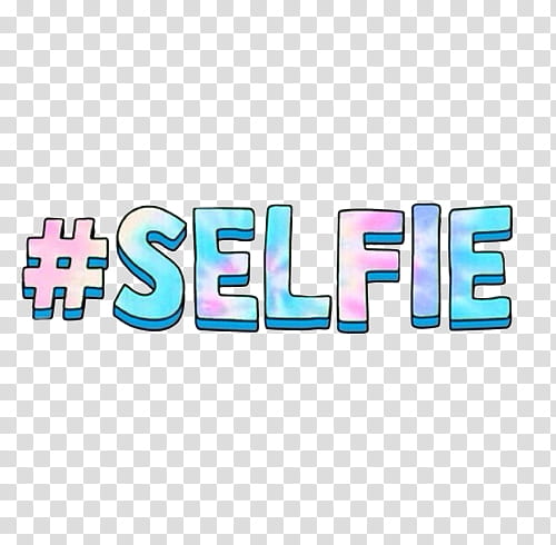 #Selfie text transparent background PNG clipart