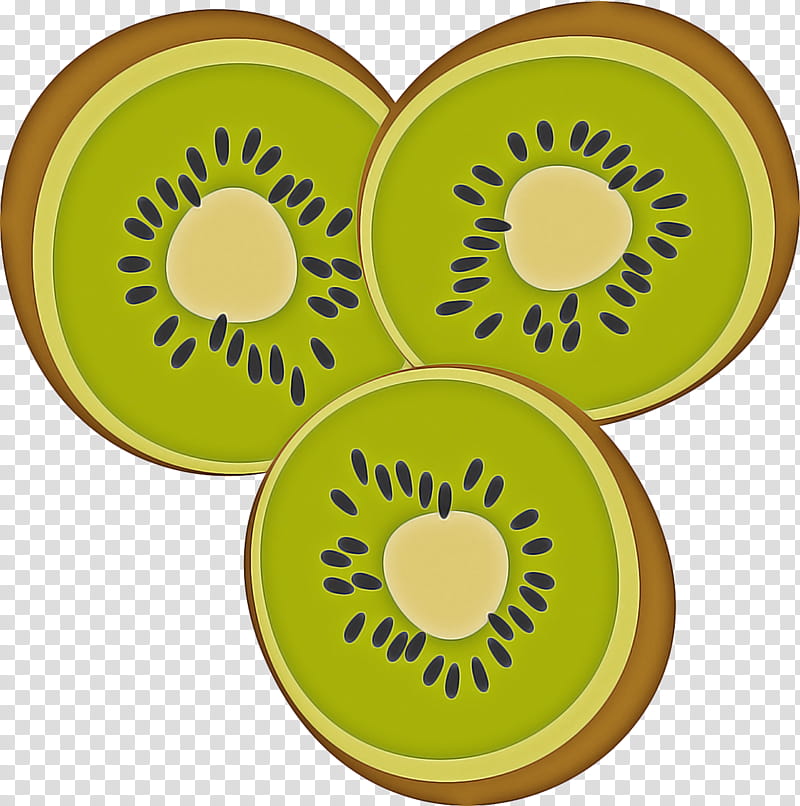 Green Circle, Kiwifruit, Yellow, Dishware, Plate, Tableware, Dinnerware Set, Sunflower transparent background PNG clipart