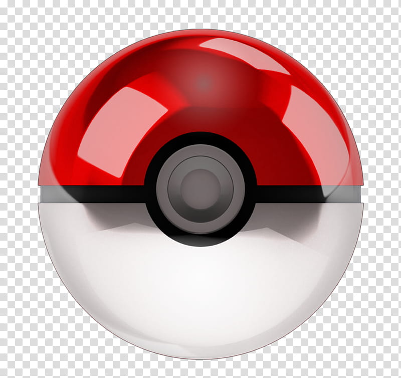Pokeball, red and white Pokemon ball transparent background PNG clipart