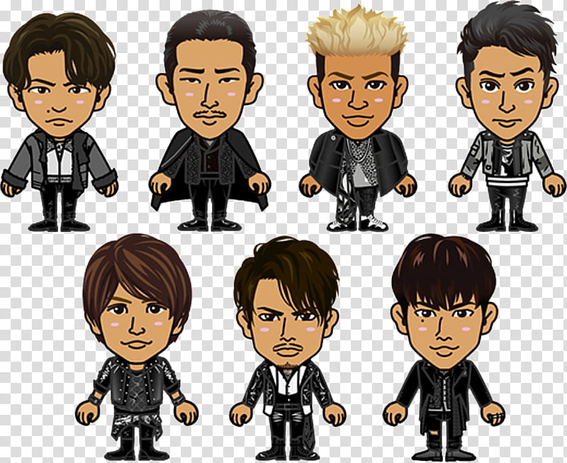 Friendship, Elly, Ryuji Imaichi, Naoki, High Low The Story Of Sword, J Soul Brothers Iii From Exile Tribe, Kenjiro Yamashita, Takanori Iwata transparent background PNG clipart