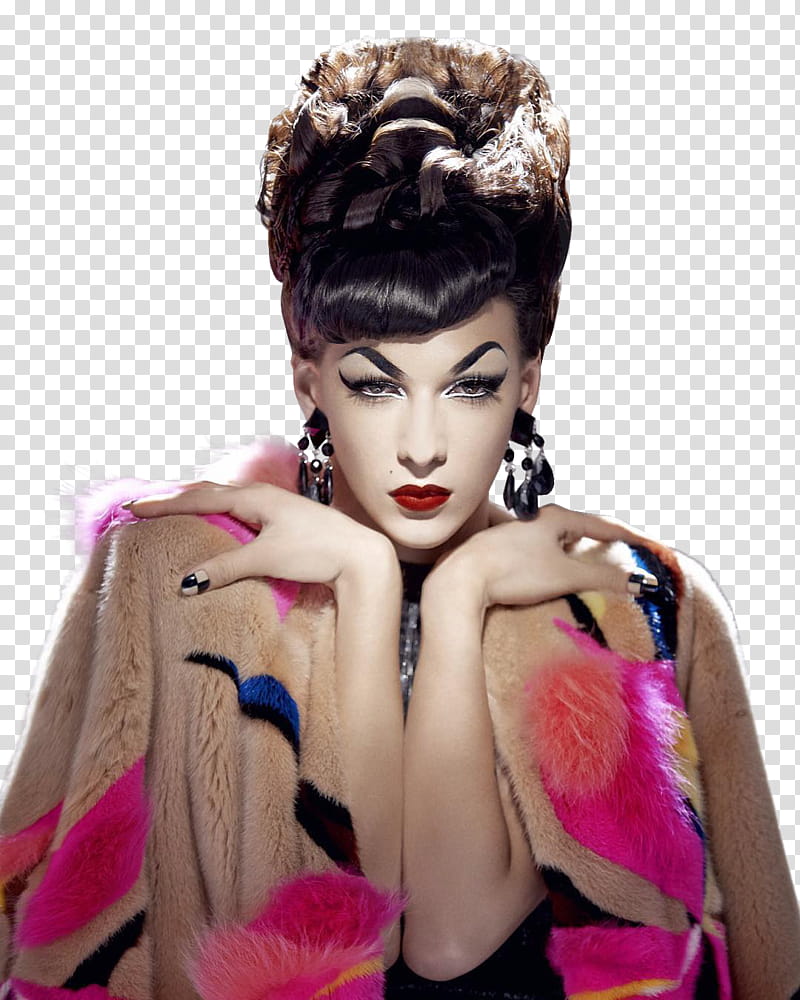 Violet Chachki and Miss Fame,  transparent background PNG clipart