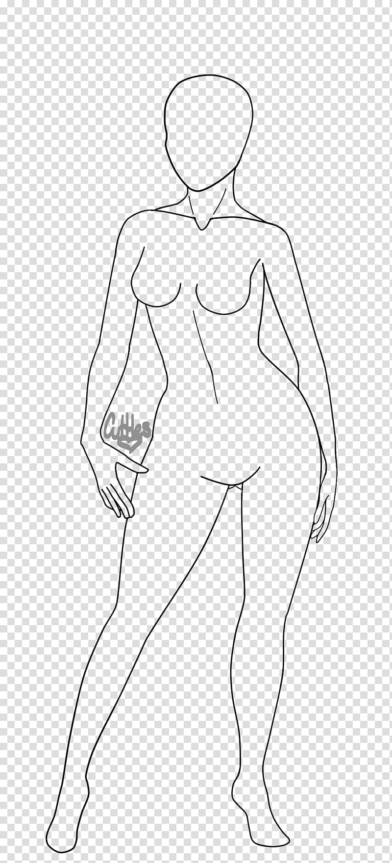 Female Base FU, female body illustration transparent background PNG clipart