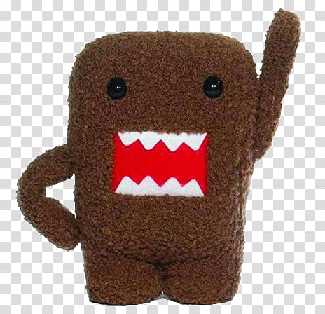 Domo, brown Doomoo plush toy transparent background PNG clipart