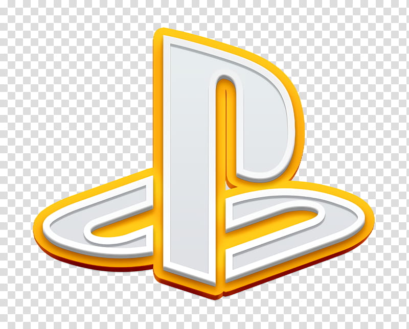 playstation icon, Text, Logo, Yellow, Symbol, Number transparent background PNG clipart