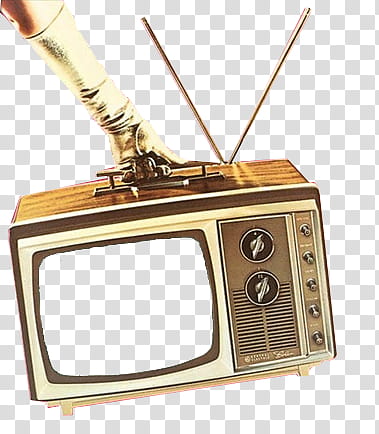 brown CRT TV transparent background PNG clipart