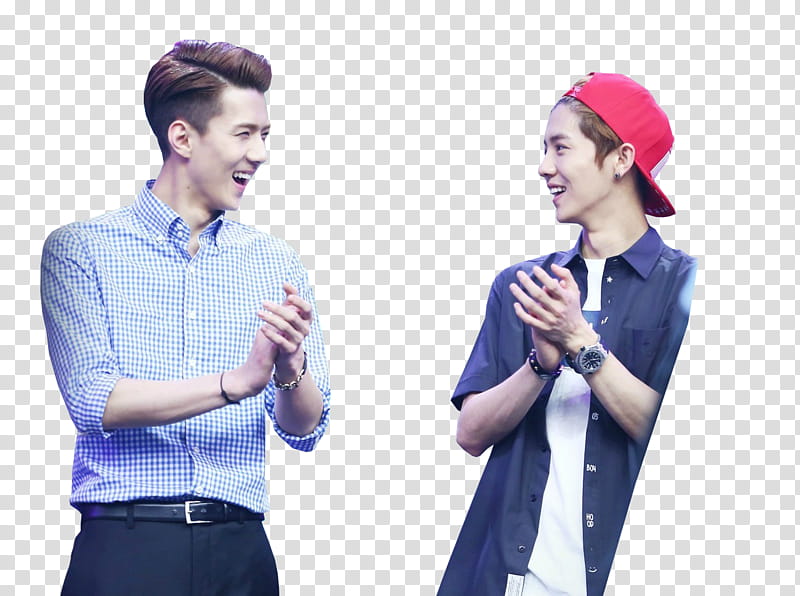 HunHan Happy Camp, man in blue top transparent background PNG clipart