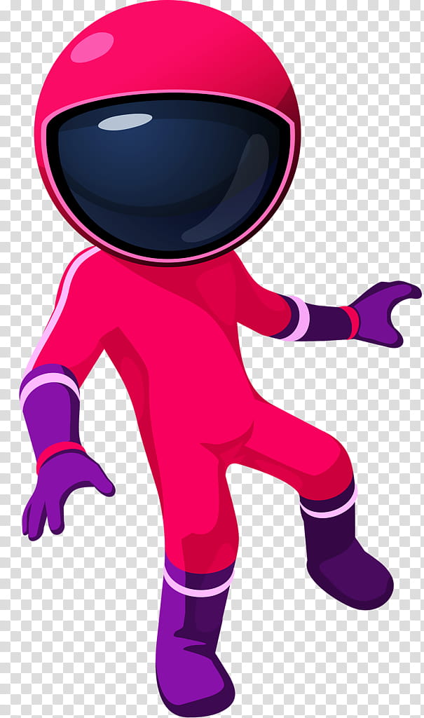 Astronaut, Astronaut, Outer Space, Pink, Red, Purple, Magenta, Line transparent background PNG clipart