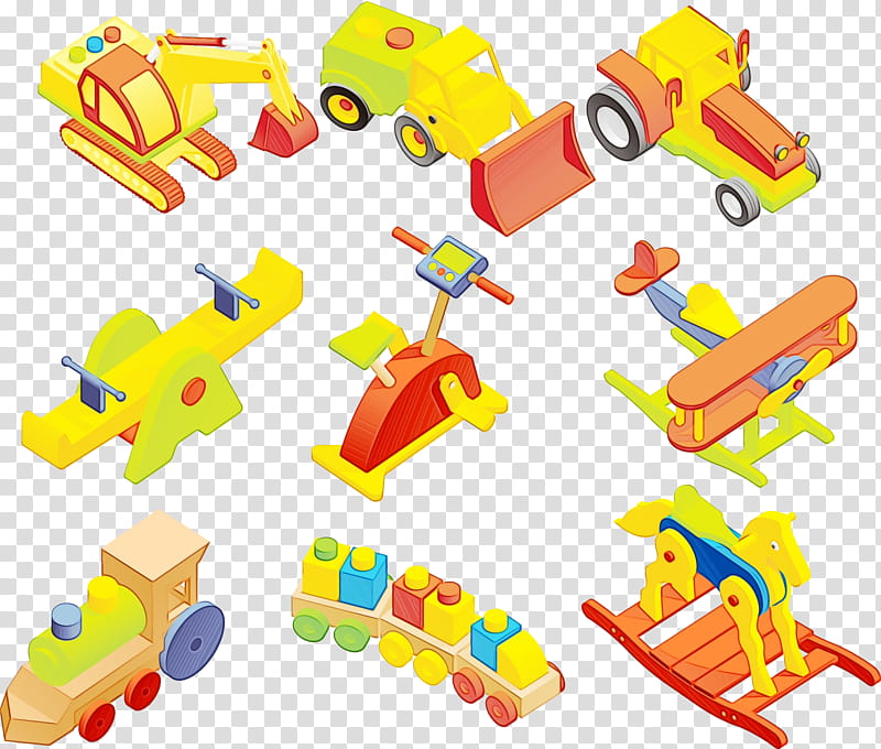 Baby toys, Watercolor, Paint, Wet Ink, Yellow, Construction Set Toy, Playset, Toy Block transparent background PNG clipart