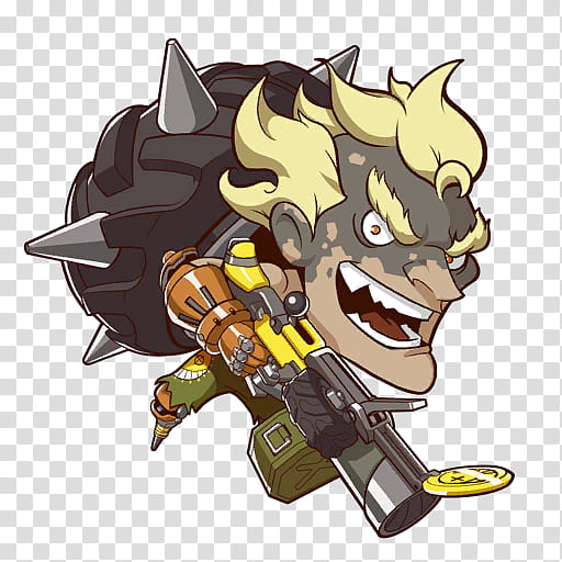 Icons Heroes Overwatch, Junkrat-Chacal transparent background PNG clipart