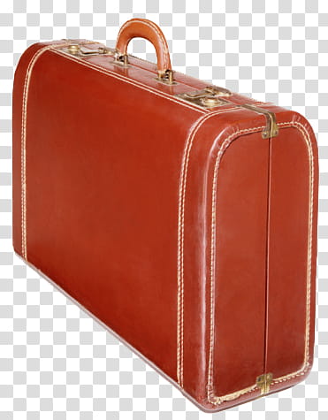 brown leather suitcase transparent background PNG clipart