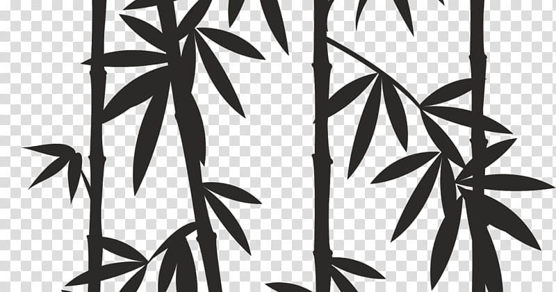 Palm Tree Silhouette, Bamboo, Drawing, Painting, Tropical Woody Bamboos, Reed, Bamboo Textile, Phyllostachys Heteroclada transparent background PNG clipart