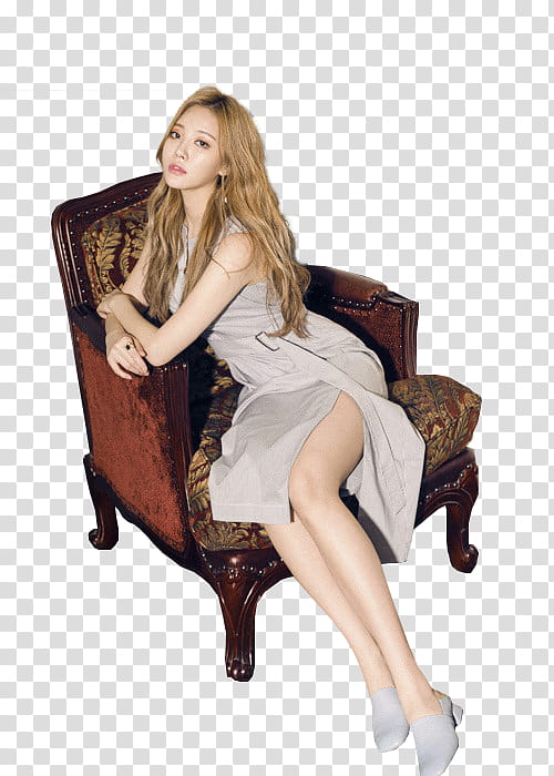 Yura Girl Day, woman sitting on chair wearing dress transparent background PNG clipart