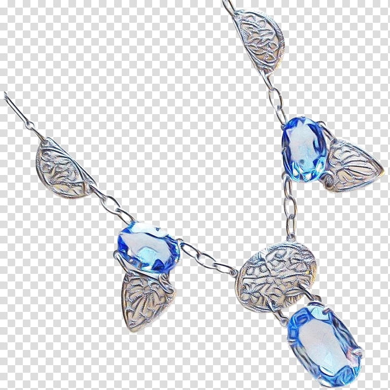 Metal, Earring, Jewellery, Body Jewellery, Necklace, Silver, Body Jewelry, Cobalt Blue transparent background PNG clipart