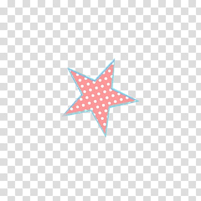Shoujo, star pink and white polka-dot transparent background PNG clipart
