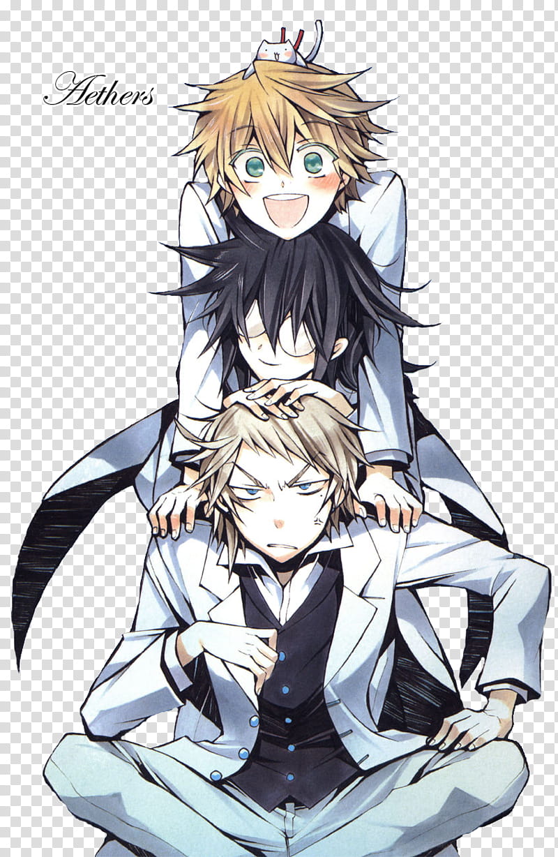 Pandora Hearts Oz Leo and Elliot, animated transparent background PNG clipart