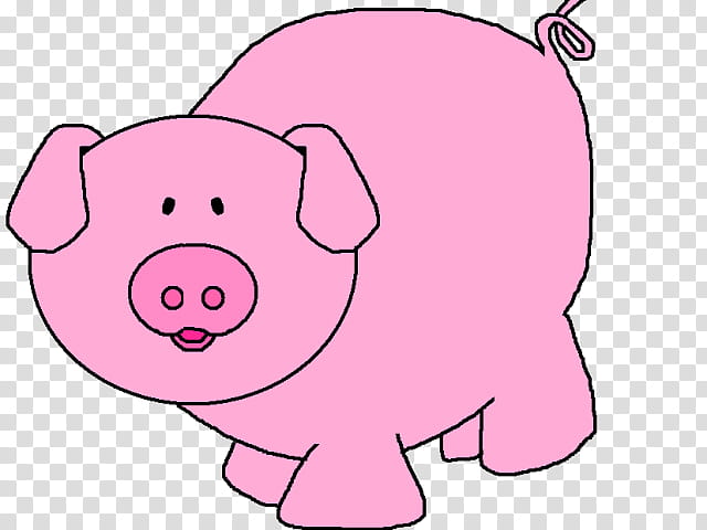 Pig Pork Website, Pink, Cartoon, Snout, Nose, Line, Suidae, Elephant transparent background PNG clipart