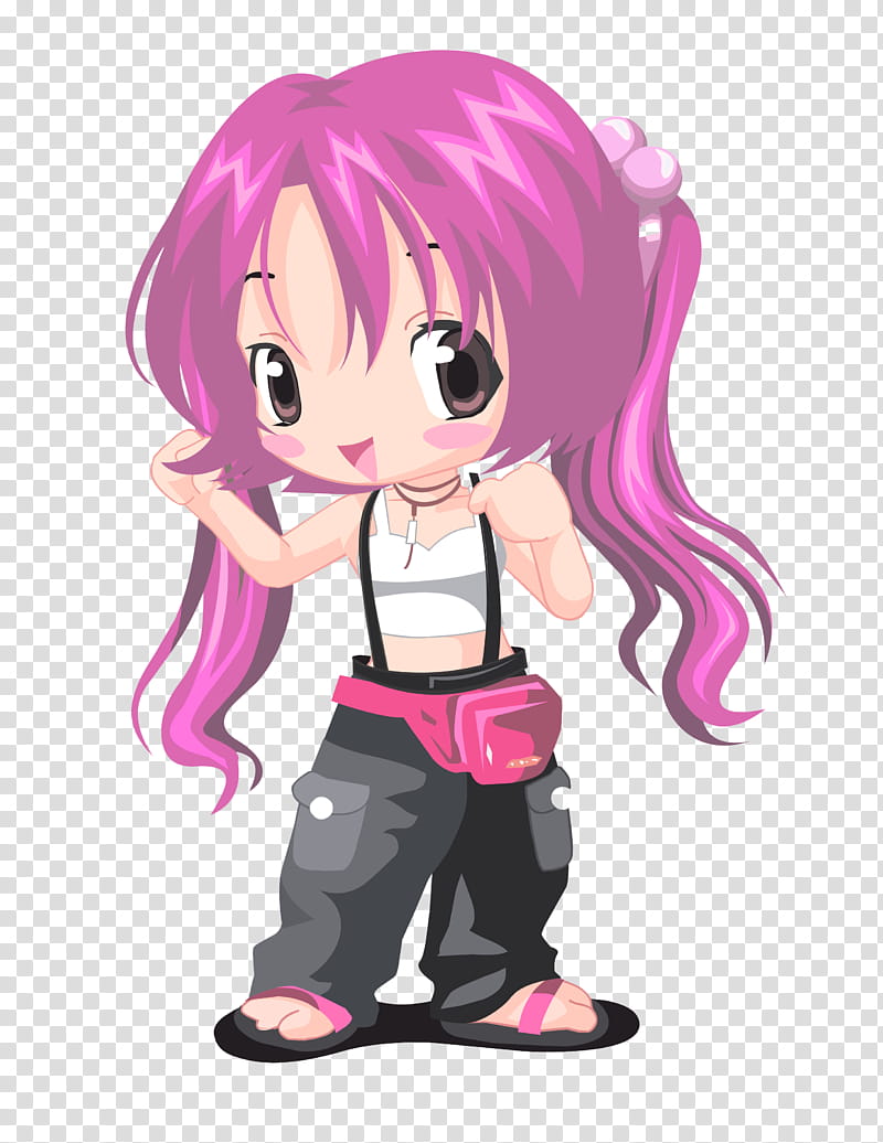 Recursos Para Editar, drawing of a cartoon woman with pink hair transparent background PNG clipart