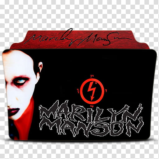 Marilyn Manson folder, marilyn manson transparent background PNG clipart