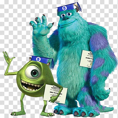 Monsters University, Mike Wazowski and Sully from Monster Inc transparent background PNG clipart