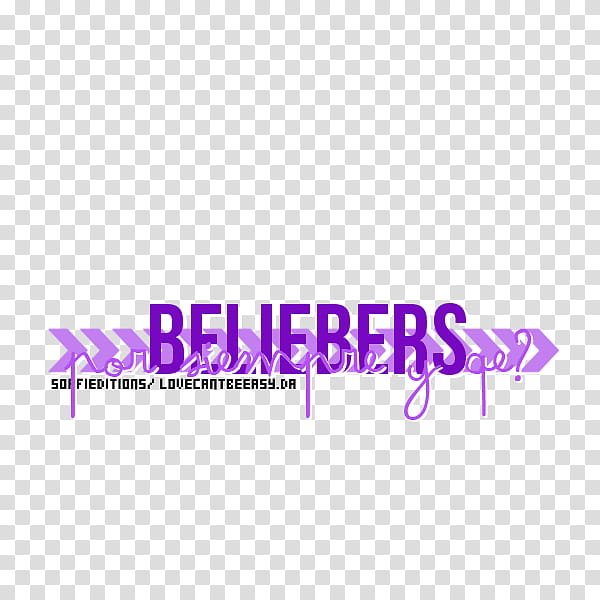 Texto Beliebers Por Siempre y Qe Pedido transparent background PNG clipart