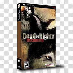 PSP Games Boxed  , Dead to Rights Reckoning transparent background PNG clipart