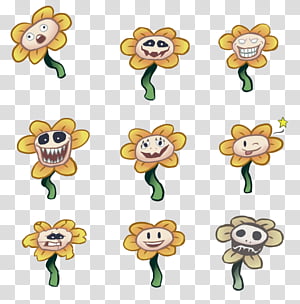 Undertale Flowey  Toriel, flowers heap transparent background PNG  clipart