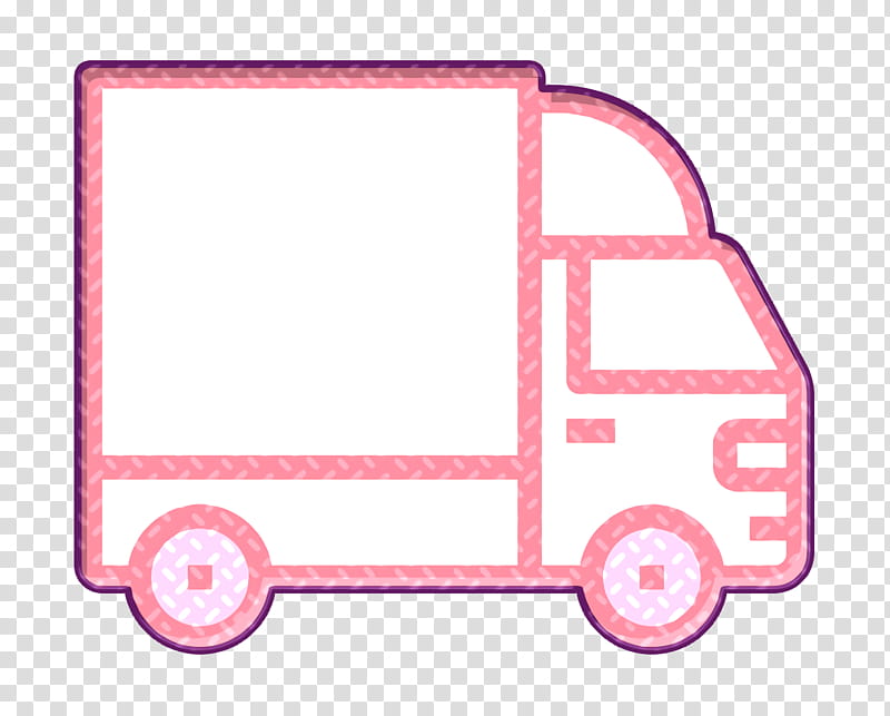 Trucking icon Cargo truck icon Car icon, Pink, Vehicle, Transport transparent background PNG clipart