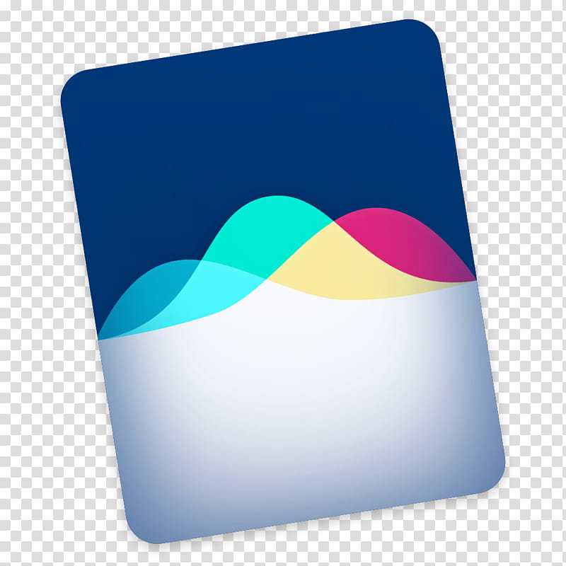 Siri for macOS, blue and multicolored illustration transparent background PNG clipart