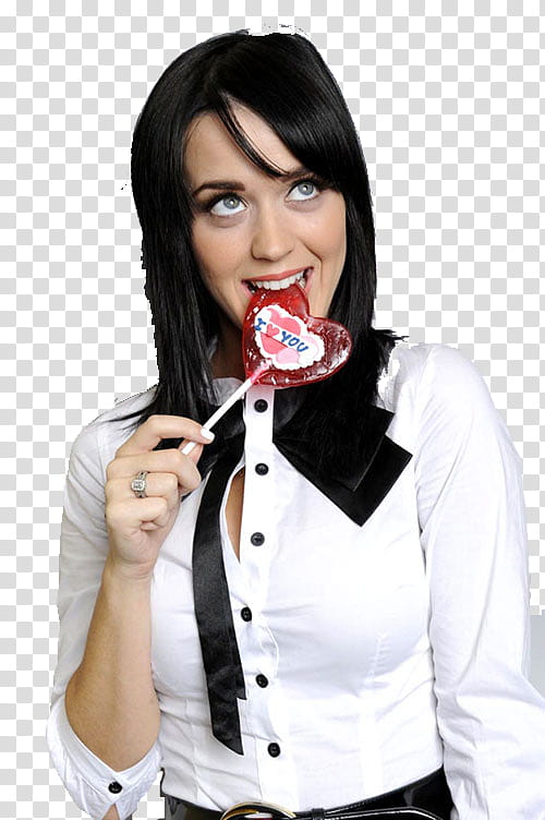 Katy perry Sorpresa D, Katy Perry biting lollipop transparent background PNG clipart