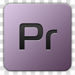Icon , Adobe Premiere, purple Pr logo transparent background PNG clipart