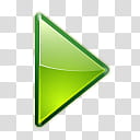 Oxygen Refit, go-right, green play button icon transparent background PNG clipart