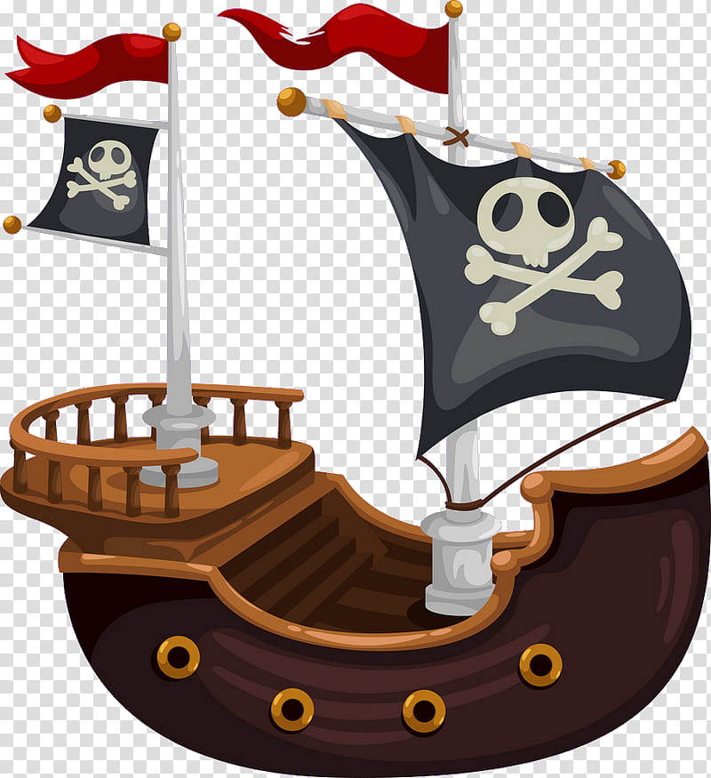 Boat, Piracy, Ship, Jolly Roger, Drawing, Cartoon, Silhouette, Viking Ships transparent background PNG clipart